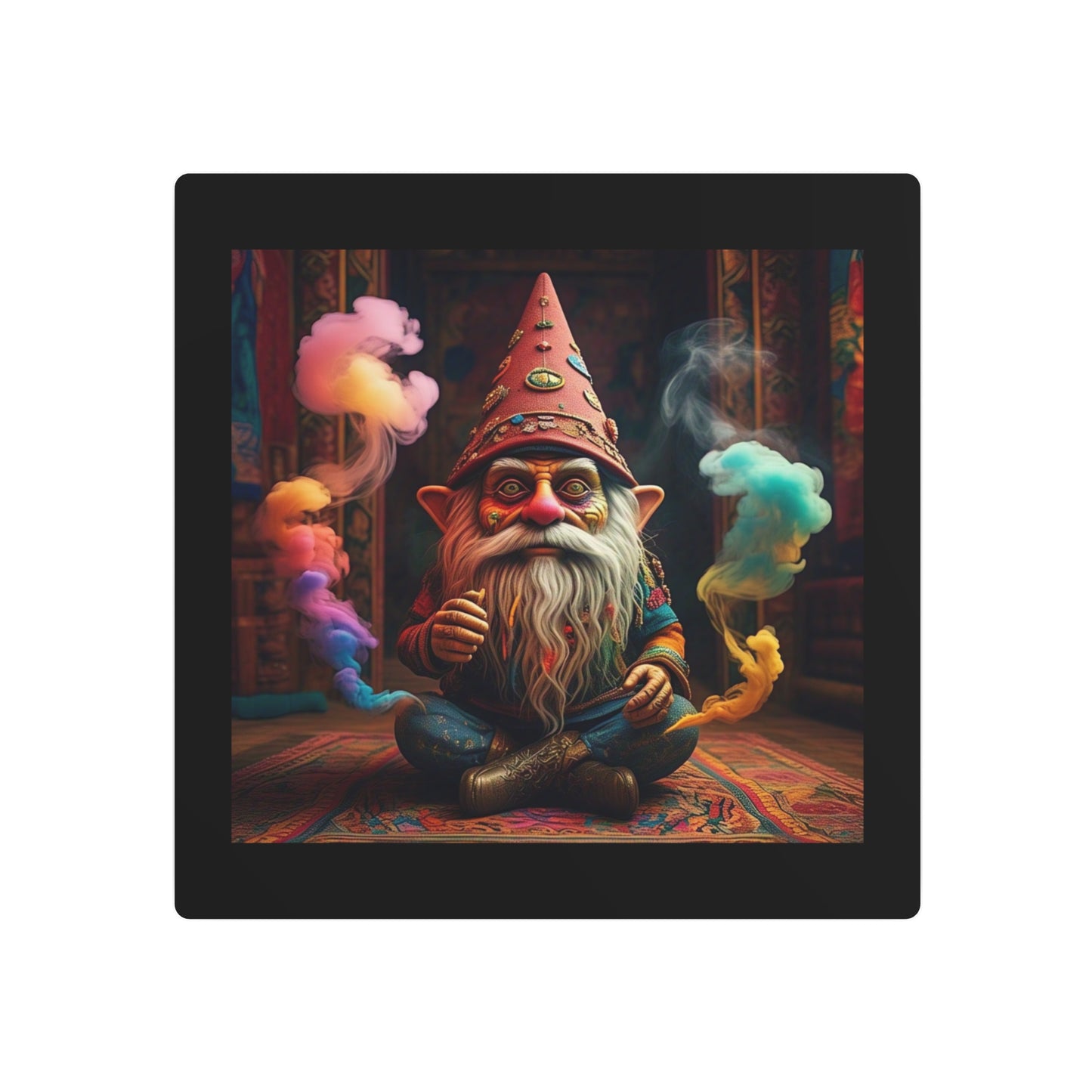 Gnome Metal Art Sign