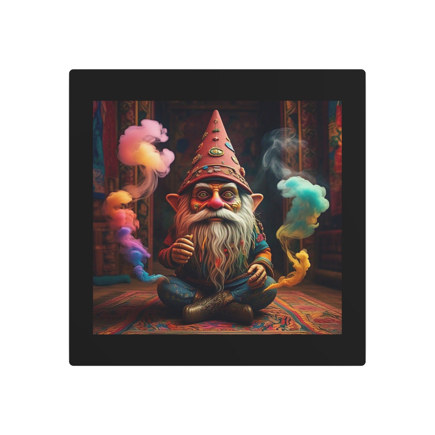 Gnome Metal Art Sign